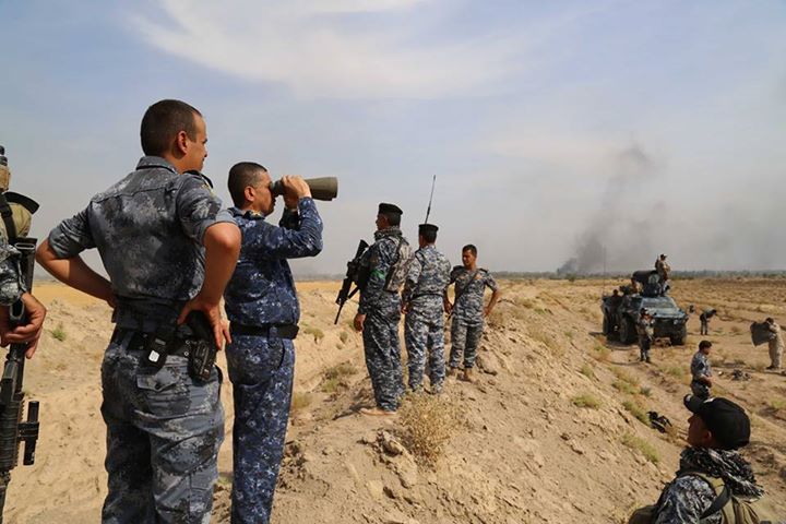  Iraqi federal police shells ISIS sites in northern Tikrit, 13 militants killed