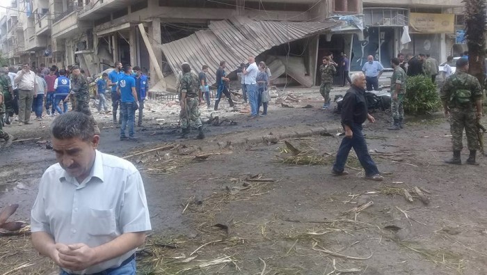  Video: Car bomb blast in Homs, over 15 casualties