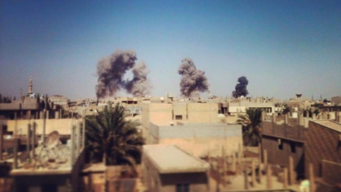  US-led coalition intensifies airstrike on Mayadin near Deir Ezzor