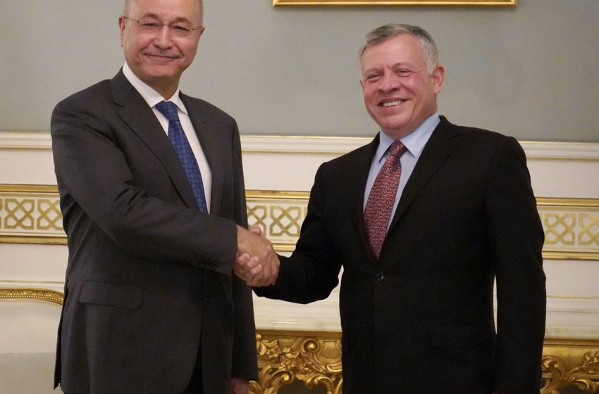 Iraqi president meets Jordanian monarch on regional developments