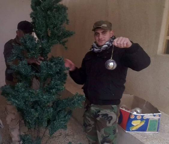  In Photos: Relieved from Islamic State, Nineveh plain adorned with crosses, Christmas trees