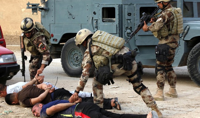  Iraqi troops apprehend Islamic State militant in Mosul city