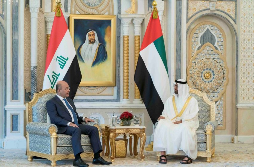  Abu Dhabi crown prince, Iraqi president discuss ways to strengthen bilateral relations