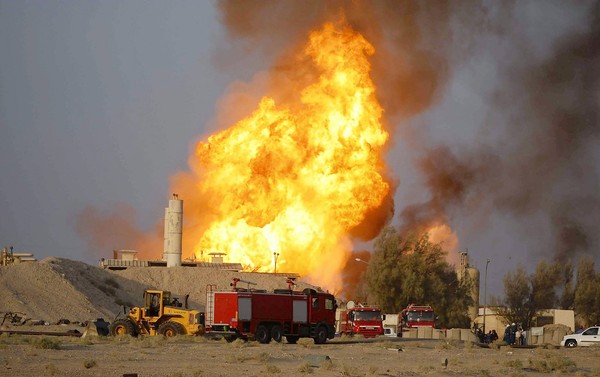  Large fire in Nassiriya Oil Storage extinguish?ed
