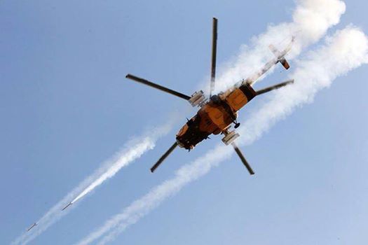  Iraqi Army Aviation destroys 2 ISIS shelters, communication center in Fallujah, Anbar