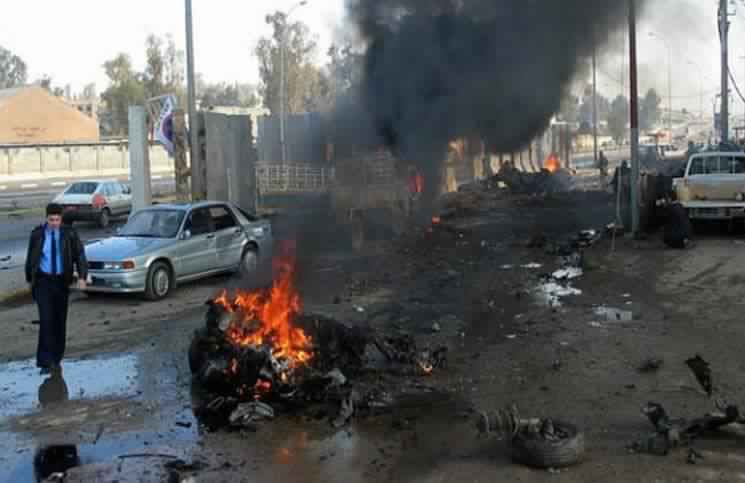  10 people killed or wounded in bomb blast south of Baghdad