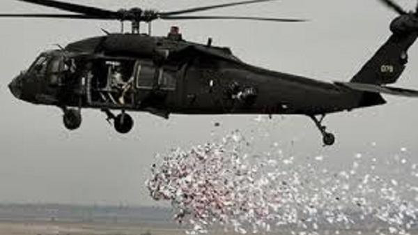  Iraqi planes throw leaflets on Nineveh calling people to prepare for liberating Mosul
