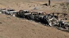  5 ISIS vehicles destroyed in aerial bombardment east of Ramadi