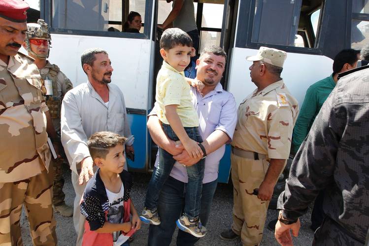  40 displaced Iraqi families return to Fallujah