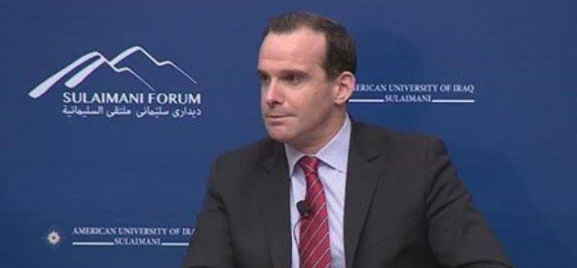 ISIS domination over, says McGurk