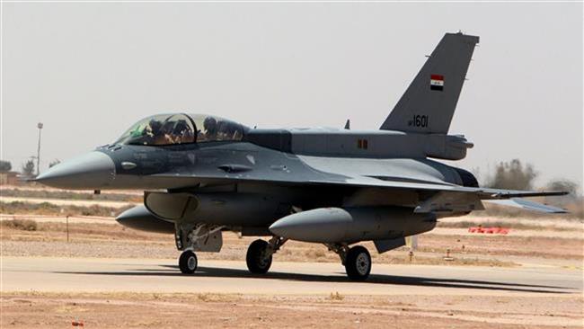  Iraqi F16 fighter jets bomb booby-trapping laboratory in Shirqat District