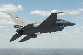  F16 fighter jets destroy ISIS weapons cache in Sharqat