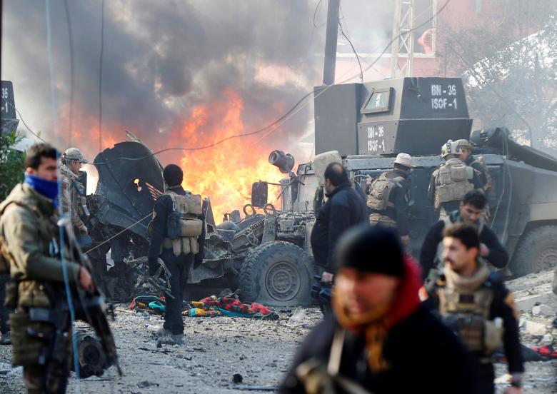  Bomb blast injures three soldiers, western Baghdad