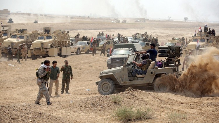  Military reinforcements arrived in Fallujah axes to liberate it from ISIS control