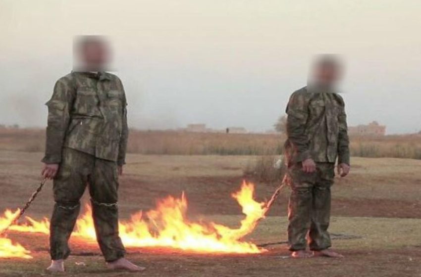  Islamic State posts movie burning Turkish soldiers to death