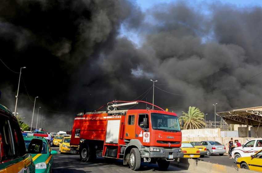 Iraq: Huge fire at election ballot warehouse controlled