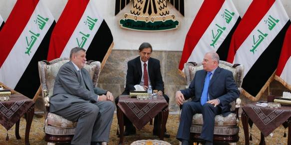  Najafi receives the representative of UN Secretary-General in Iraq