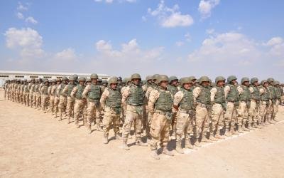  1000 tribal fighters finish their training in Habaniyah Base east of Ramadi