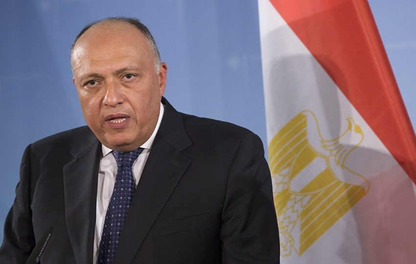  Egyptian Foreign Minister arrives in Baghdad