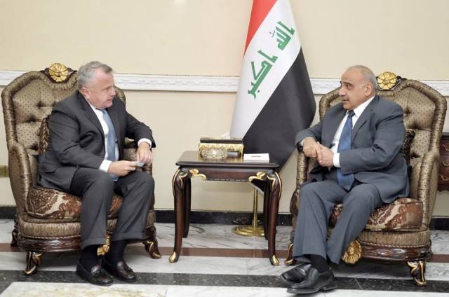  Iraqi premier meets senior U.S. diplomat in Baghdad