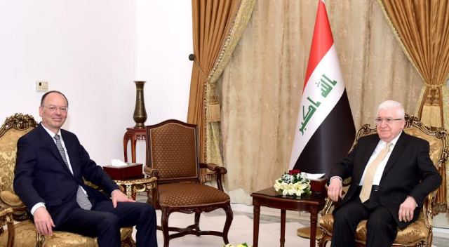  Masum calls Berlin to support Iraq in removing ISIS caused damages