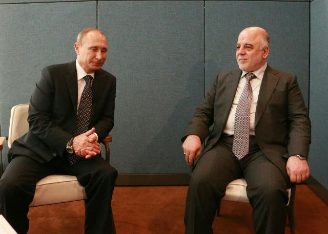  Abadi and Putin discuss the risk of ISIS Chechen fighters, Russian arming of Iraq