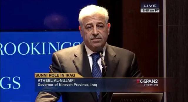  Nujaifi calls from Washington to set up geographic regions, sharing of powers according to the Constitution
