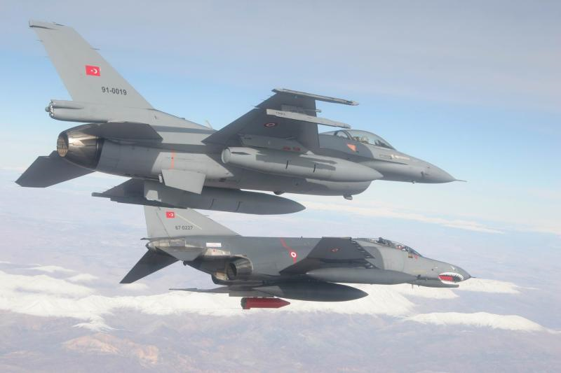  Turkish warplanes attack PKK headquarters north of Erbil