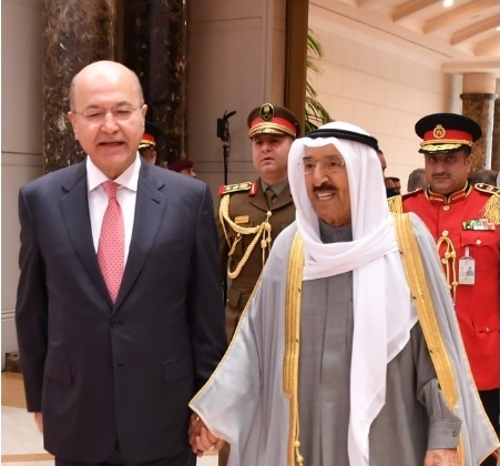  Iraqi president starts official visit to Kuwait