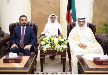  Iraqi parliament speaker starts visit to Kuwait, meets Kuwaiti counterpart