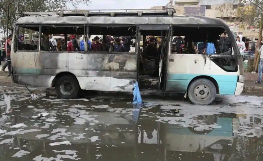  11 Iraqi students killed, wounded as bomb blast targets school bus in Mosul