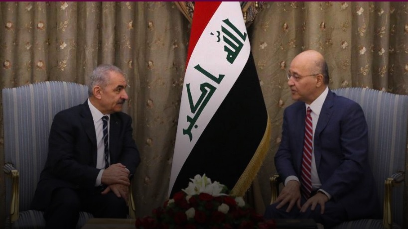  Iraqi president reiterates support for Palestinian people