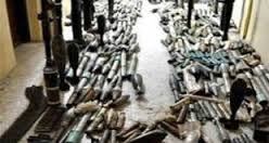  40 mortars, explosives found inside a stolen police vehicle north of Baghdad