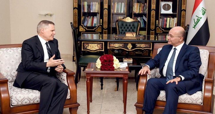  Iraqi president urges US, Iran to defuse regional tension