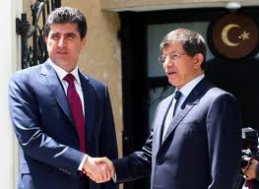  Barzani, Davutoglu discuss mutual relations