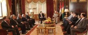  Barzani, Lebanese delegation discuss bilateral relations