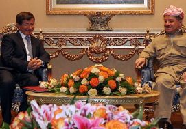  Davutoglu describes meeting with Barzani as Positive