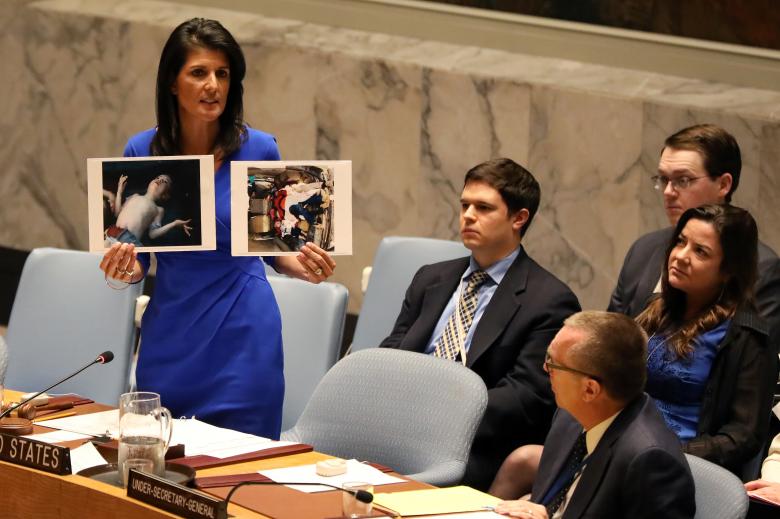  Trump’s U.N. envoy says ouster of al-Assad is a priority of U.S.