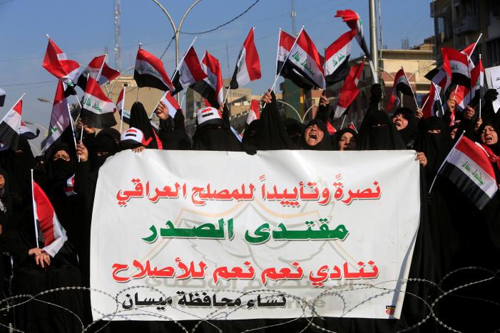  Iraqis start sit-in outside Basra council, security reinforcements en route
