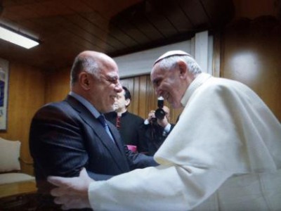  Abadi meets Pope of Vatican during his visit to Italy