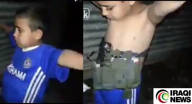  Video: ISIS suicide bomb strapped to boy near Mosul disarmed by Iraqi Army officer