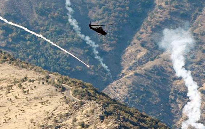 Turkish warplanes attack Qandil Mountains and border areas in Dohuk Province