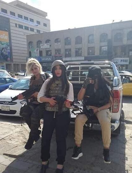  Iraqi girls pose in combat outfit to protest PUBG ban