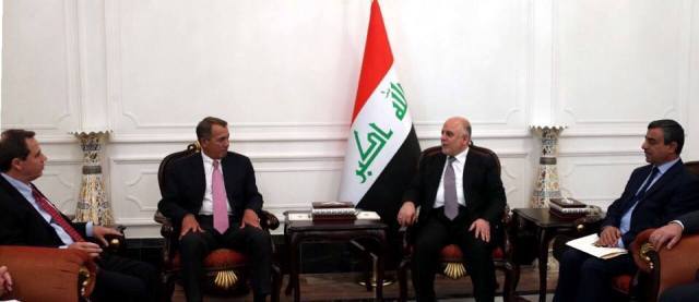  Al-Hashd al-sha’bi is state institution, says Abadi to Boehner