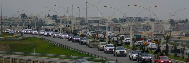  ISIS organizes military parade in central Mosul to raise morale of its elements