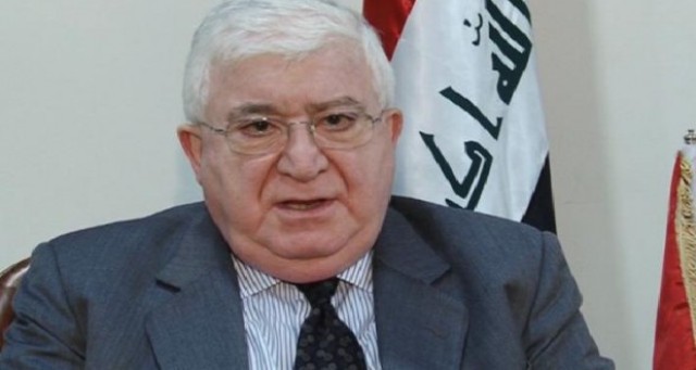  President Fuad Masum arrives at Ankara to attend a regional peace conference