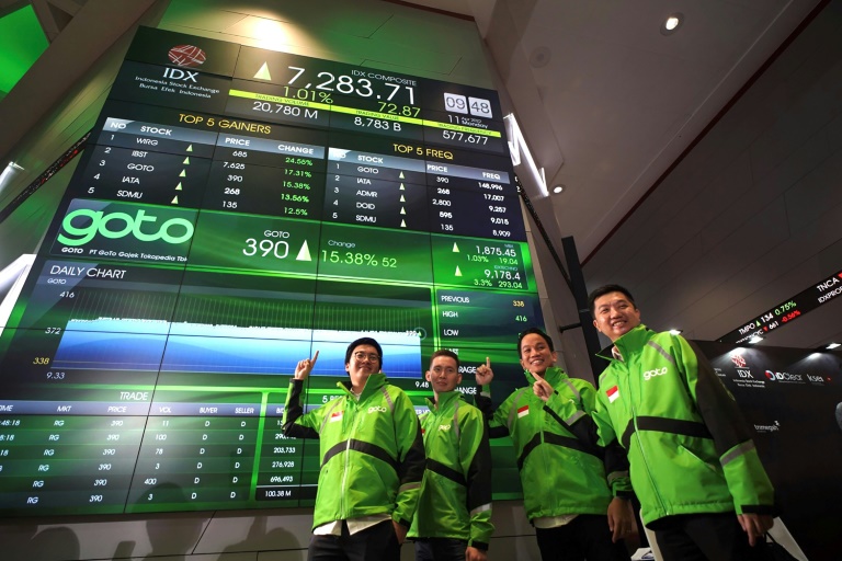  Indonesia tech giant GoTo soars on market debut