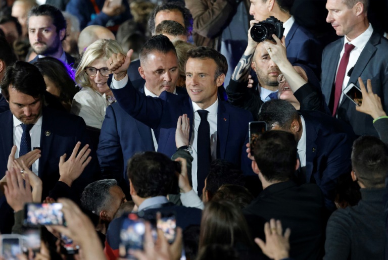  Relief, not joy, at low-key Macron election party