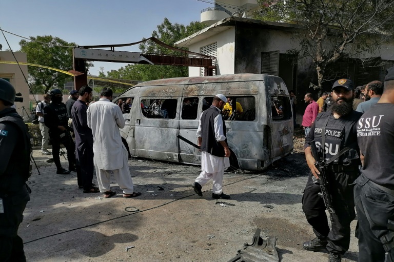  Four killed by female suicide bomber near China institute in Pakistan