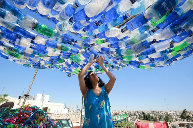  Jordan’s plastic trash turned into art with a message